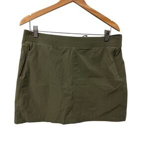 Kuhl Skort Women’s Size Large Freeflex Zip Pockets Olive Tennis UV Protection